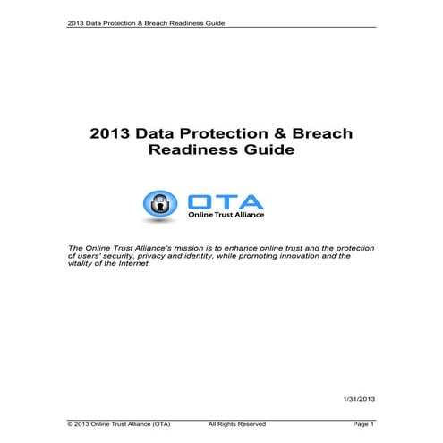 Data Breach Guide 2013