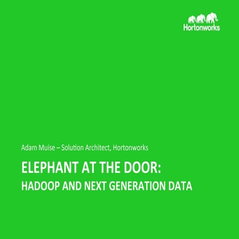 2013 Dec 9 Data Marketing 2013 - Hadoop