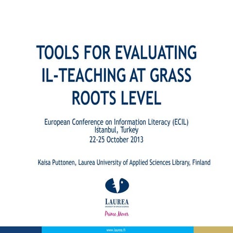 2013 ecil _evaluating il_puttonen