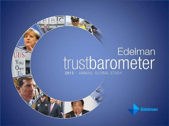 Global Deck: 2013 Edelman Trust Barometer