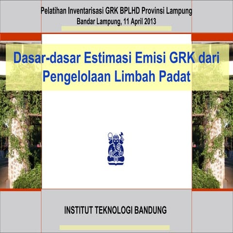 emisi grk limbah padat