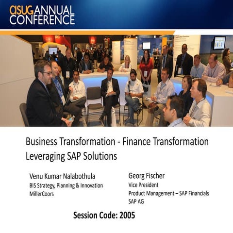 Business Transformation - Finance Transformation using SAP Solutions