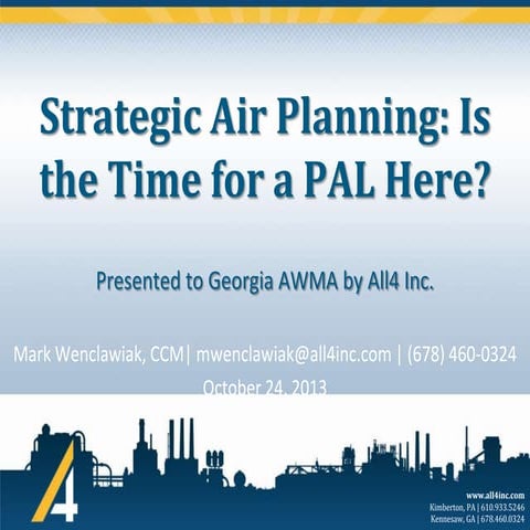 Strategic Air Planning: Is the Time for a PAL Here?
