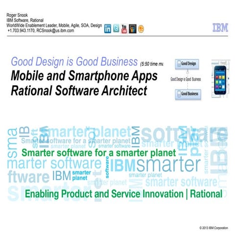 2013 Good Design is Good Business mobile and RSA