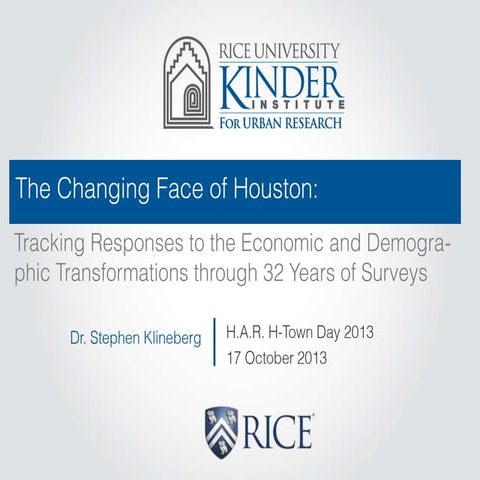 2013 H-Town Day: Dr. Stephen Klineberg