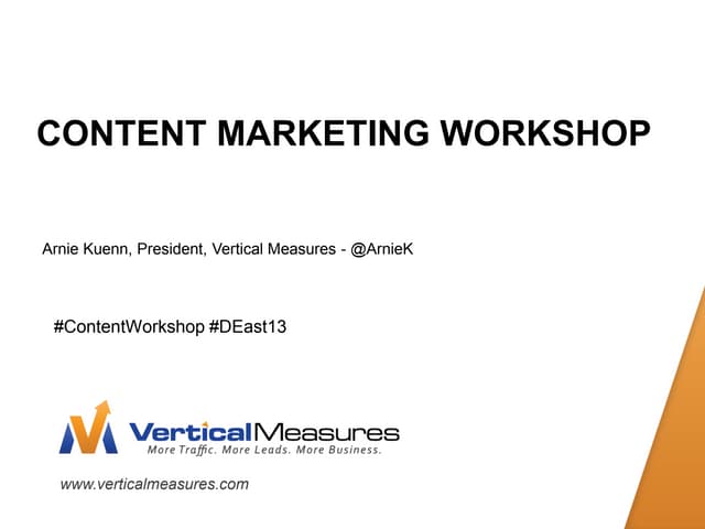 Content marketing workshop--Tech Media