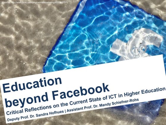 Education beyond Facebook