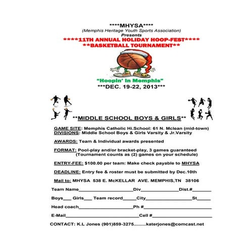 2013 Holiday Hoop Fest-Middle School Tournament