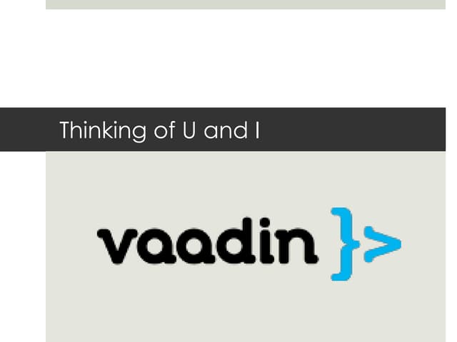 2013 Human Talks - Vaadin Teaser in 10 minutes