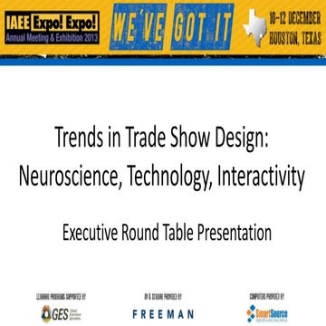 Trends in Trade Show Design: Neuroscience, Technology, Interactivity