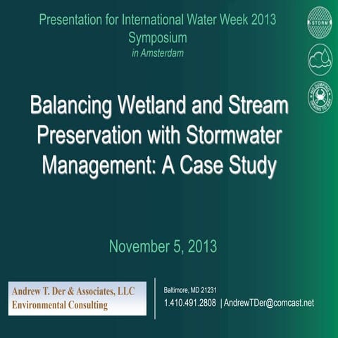 Wetlands and Stormwater Management