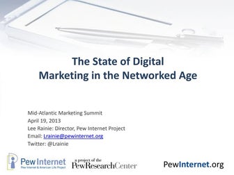 The State of DigitalMarketing in the Networked Age