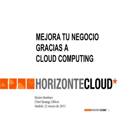 Cloud Computing, la tortilla de patata deconstruida de la tecnología