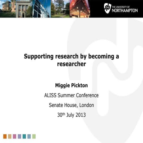 Supporting research by becoming a researcher- Miggie Pickton,