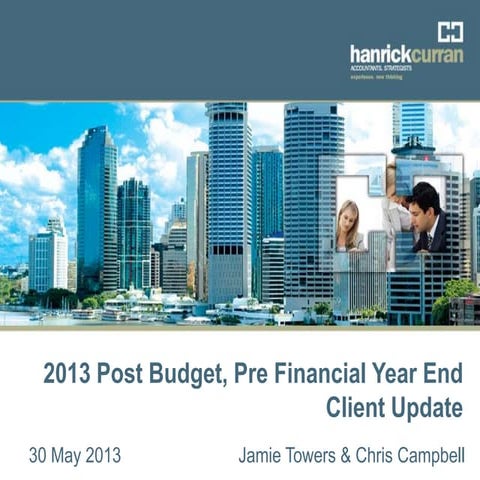 2013 post budget presentation v6 on scree nl