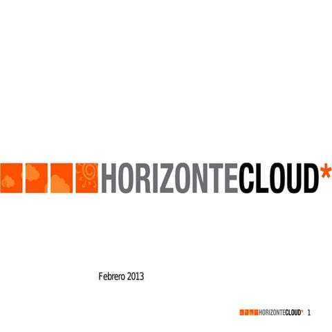 2013 Presentacion servicios Horizonte Cloud