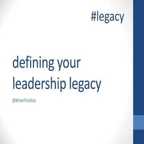 2013 presentation naca legacy