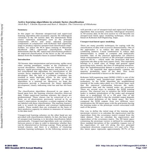 Active learning algorithms in seismic facies classification