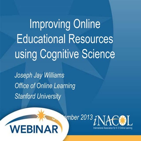 Research Webinar: OERS and Cognitive Science