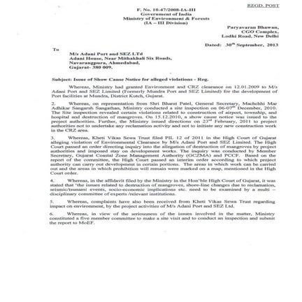 2013 show cause notice | PDF