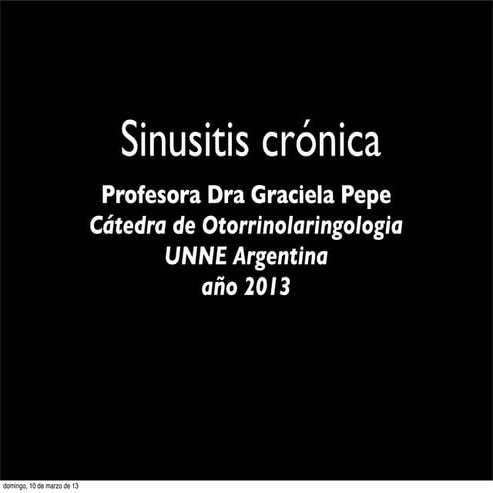 2013 sinusitis cronica