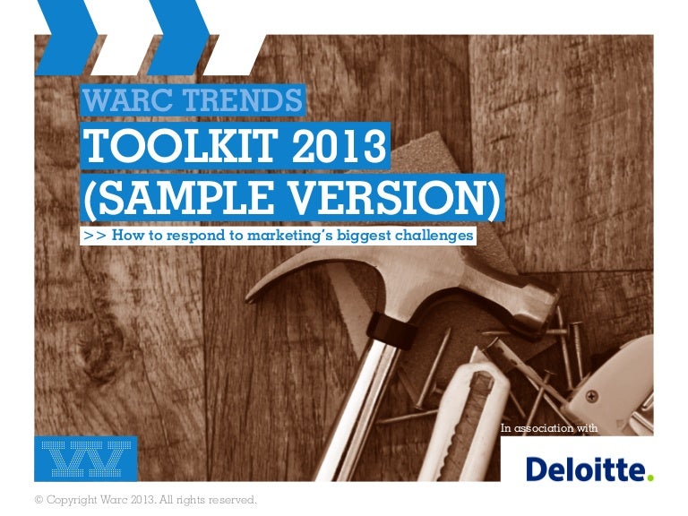 Toolkit 2013 Sample Version