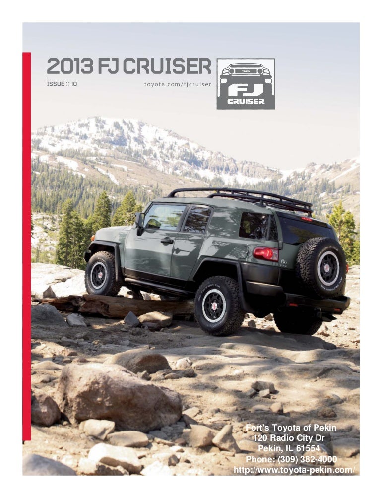 2013 Toyota Fj Cruiser Brochure Il Toyota Dealer Serving Peoria