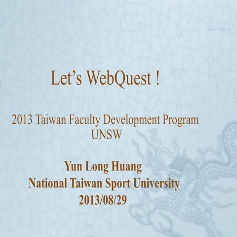 2013 Let's WebQuest