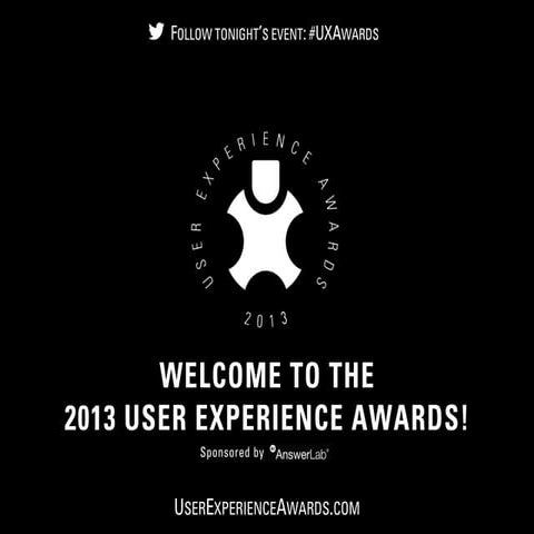 3rd Annual International UX Awards- June 2013