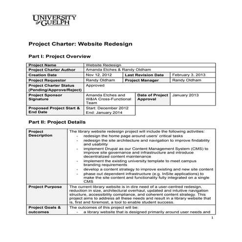 2013 website redesign_project_charter_final