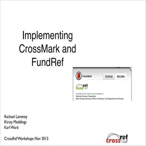 Introduction to CrossMark Webinar | PDF