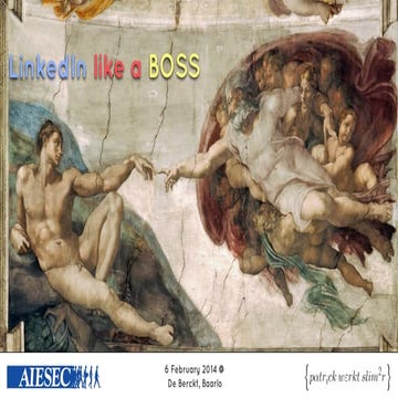 LinkedIn like a BOSS - for AIESEC National Congress 2014