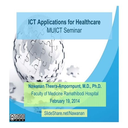 ICT Applications for Healthcare