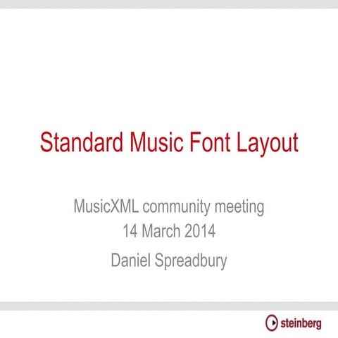 Standard Music Font Layout: Musikmesse 2014
