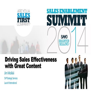 Driving Sales Effectiveness with Great Content