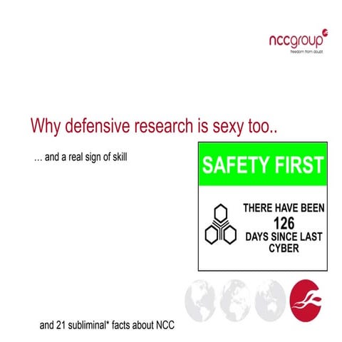 Why defensive research is sexy too.. … and a real sign of skill