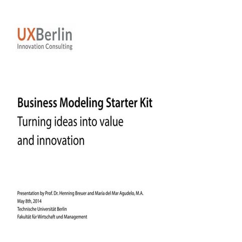 Business Modeling Starter Kit