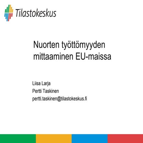 Nuorten työttömyys EU-maissa, Taskinen Pertti