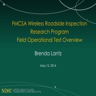 Wireless Roadside Inspection Resear...