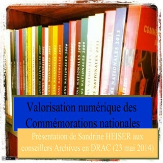 Valorisation numérique des Commémo...