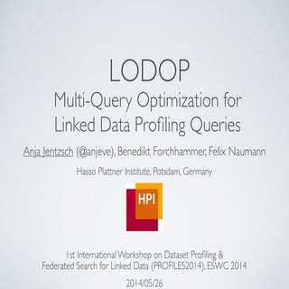 LODOP - Multi-Query Optimization fo...