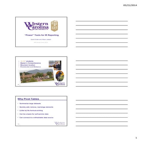 2014 AIR "Power" Tools for IR Reporting