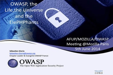 OWASP, PHP, life and universe