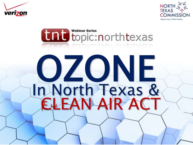 Topic: North Texas | Ozone and The Clean Air Act