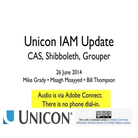 Unicon June 2014 IAM Briefing