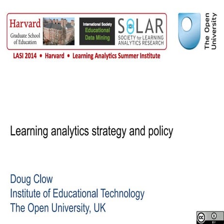 LASI2014 Learning Analytics Strategy and Policy
