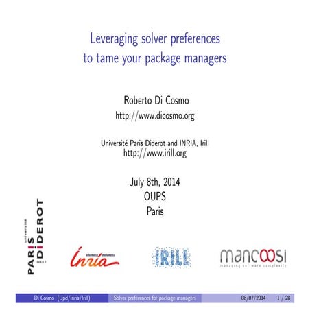 Leveraging Solver Preferences to Tame your Package Manager