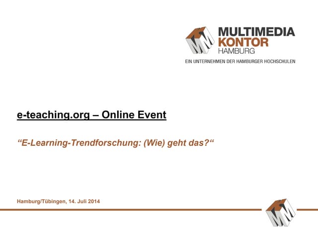 E-Learning-Trendforschung: Marc Göcks