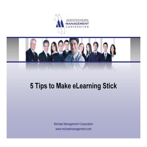 5 Ways To Make eLearning Stick