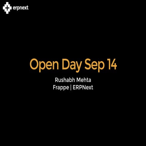 Frappe Open Day - September 2014